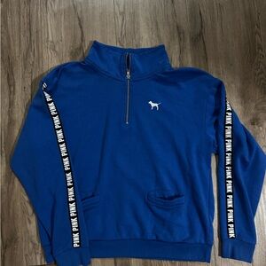 Victoria's Secret Blue Zip-Up Men's Sweater